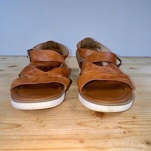 Söfft Women's Leather Sandals Size‎ 8.5M – Tan Strappy Comfort Shoes